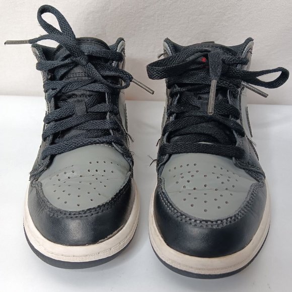 Nike Air Jordan Retro Mid Size 13 C Shoes Childrens Gray Black Lace 640734 096 - Picture 5 of 16